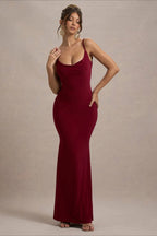 Lace Backless Cami Bodycon Mermaid Maxi Dress
