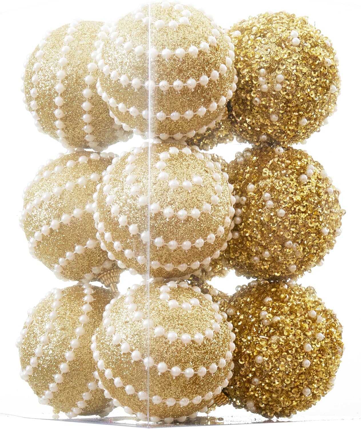 Shatterproof Red Christmas Ball Ornaments - Set of 12 - 70mm/2.76" - Holiday Party Decorations