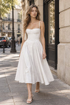 Elegant Vintage Satin Halter Maxi Prom Dress