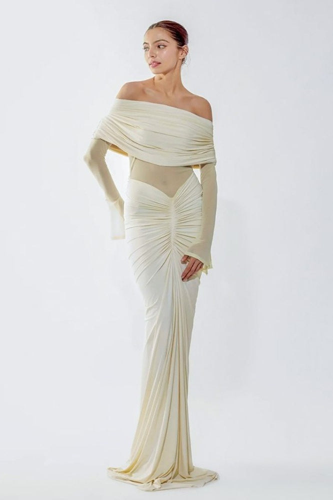 Strapless Ruched Bodycon Reception Dress Main image