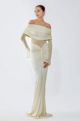Strapless Ruched Bodycon Reception Dress