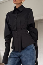 Luxe Tailored Collared Blouse