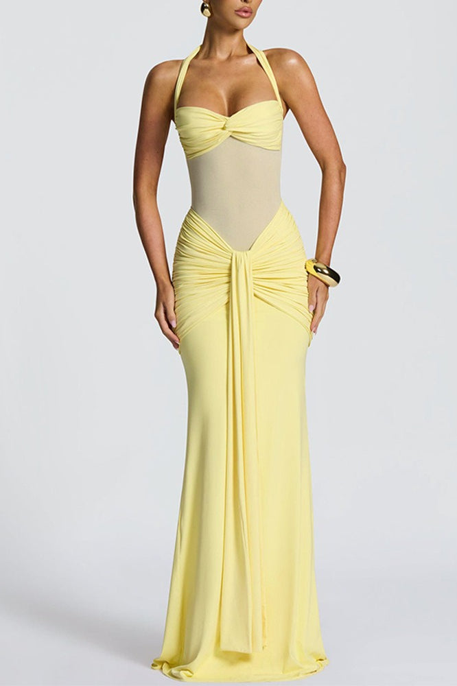 Ruched Low-Back Bodycon Party Dress Secondary image