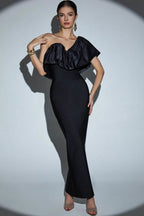 Ruffled Bandage Formal Dress