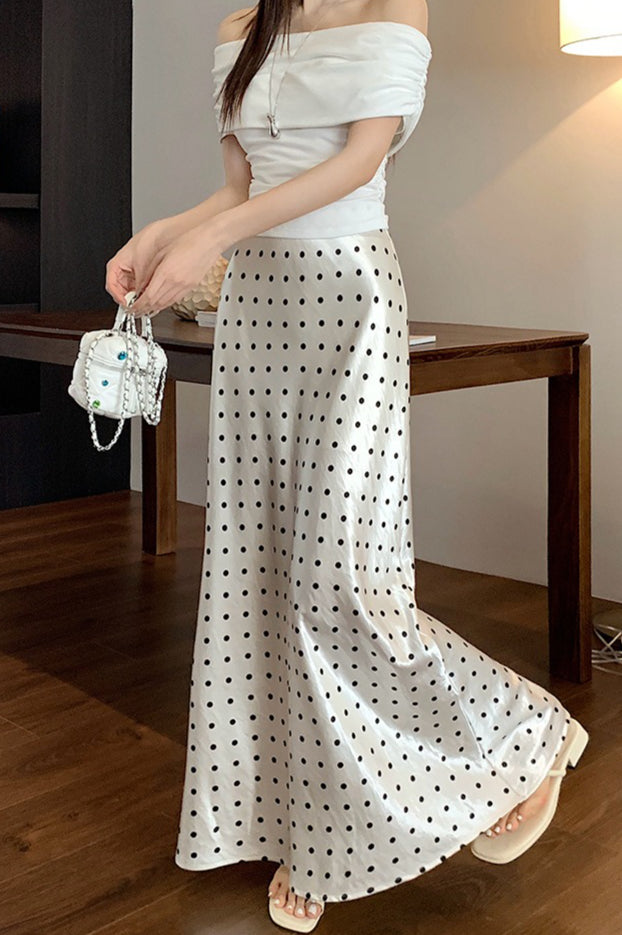 French Style Polka Dot Skirt Main image