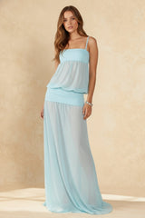Sultry Sheer Insert Slip Dress