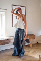 White Lace Bustier Cami Top