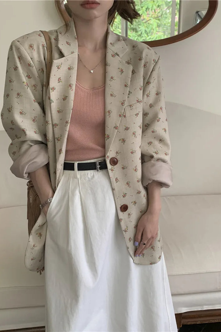Floral Vintage Long Blazer Secondary image