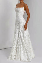 Backless Chiffon Maxi Dress