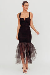 Panel Detail Bodycon Slip Dress