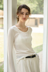 Thermal Blend Slim Knit Top