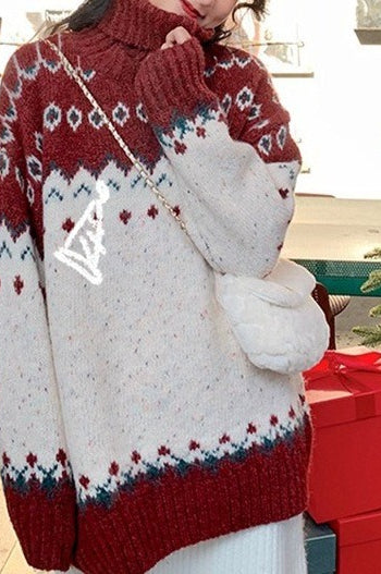 Christmas Red Turtleneck Sweater Secondary image