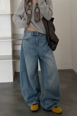 Flocked Deconstructed Cropped Flare Jeans