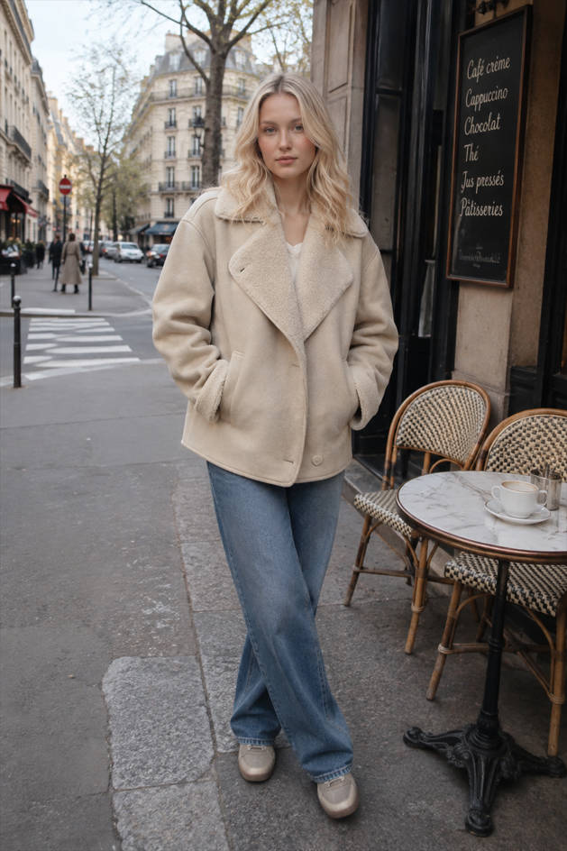 Double-Faced Shearling Jacket Secondary image