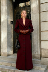 Single-Breasted Wool Coat