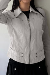 Minimalist Cargo Lapel Jacket