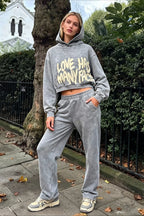 Letter Print Oversized Streetwear Hoodie