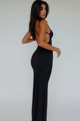 Sultry Solid Slip Dress