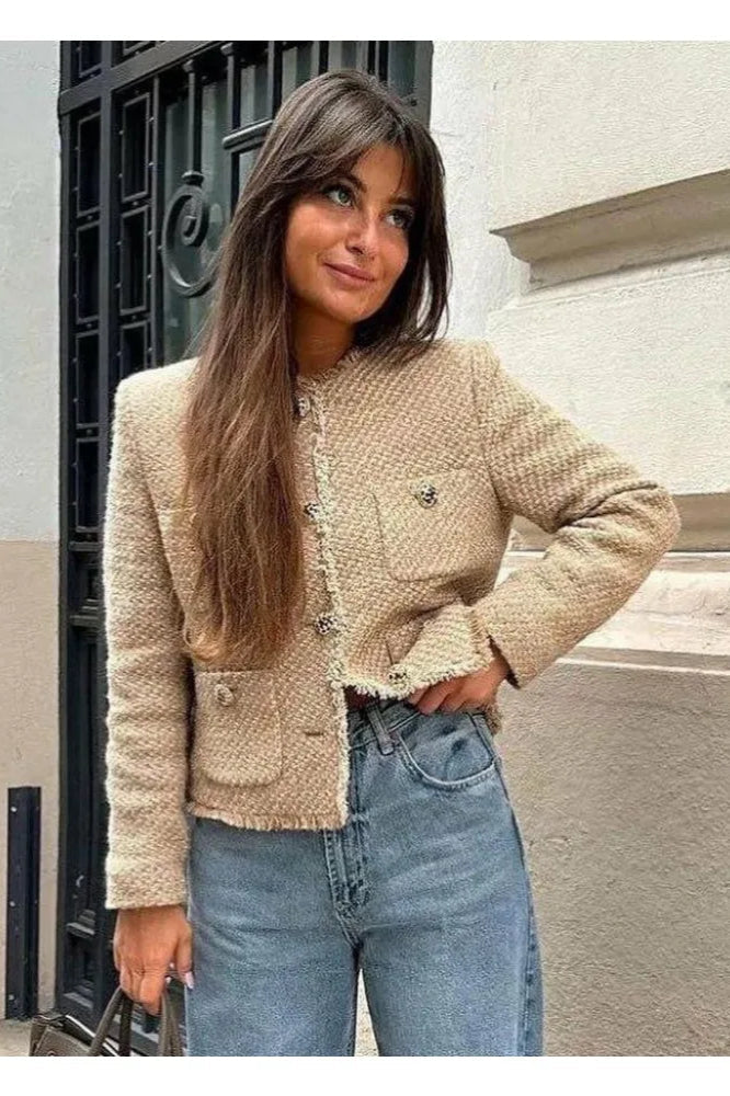 Tweed Button Front Jacket Secondary image