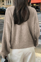 Casual Minimalist Button Front Long Sleeve Coat