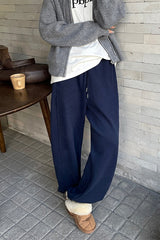 Korean Style Fleece Lined Drawstring Sweatpants