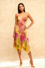 Bohemian Printed Halter Midi Dress