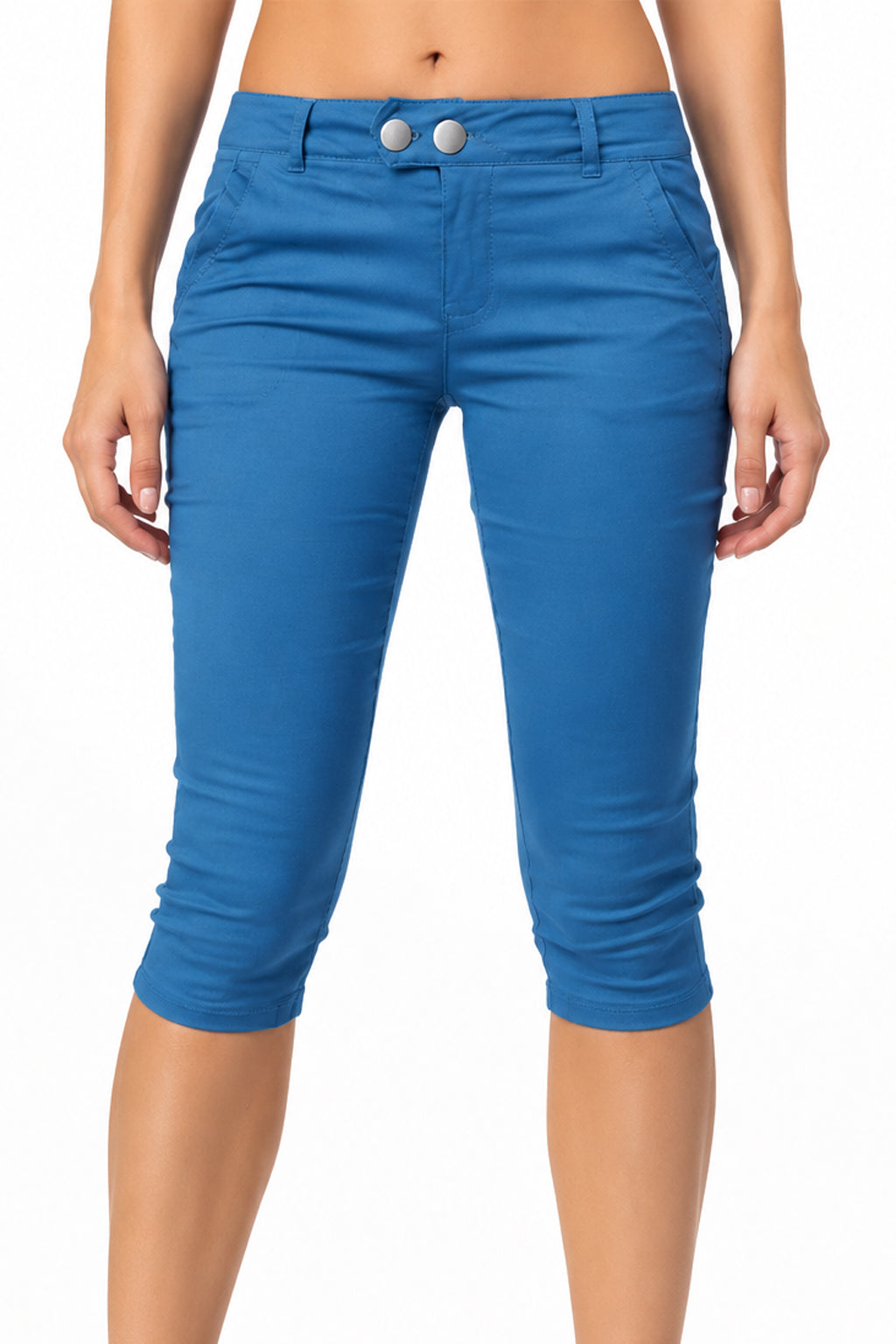 Casual Stretch 3/4 Trousers Female Capris