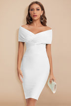 Off Shoulder Bodycon Bandage Cocktail Dress