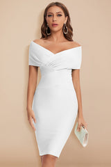 Sexy Off Shoulder Bodycon Bandage Cocktail Dress