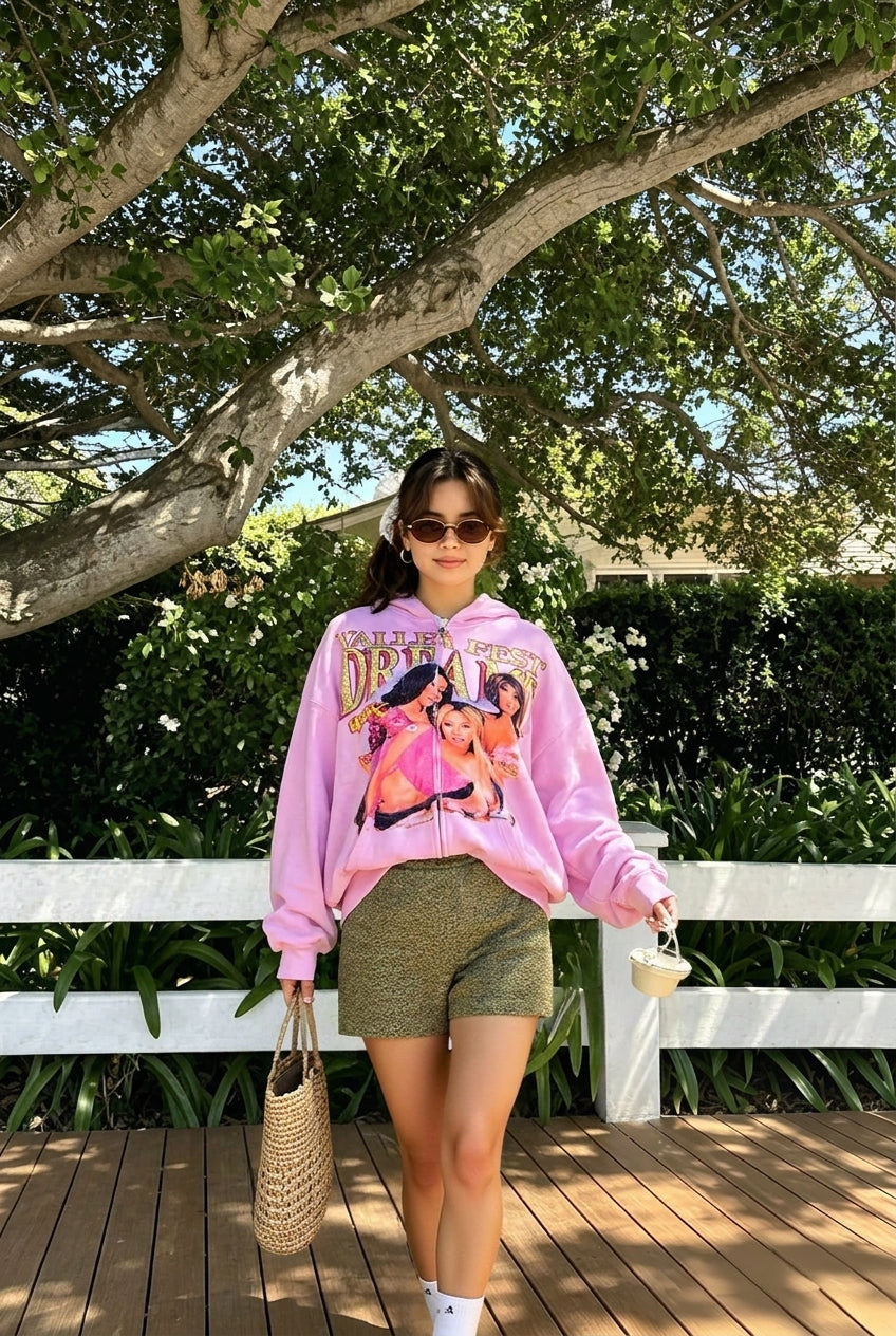 High Street Vintage Zip Hoodie Main image