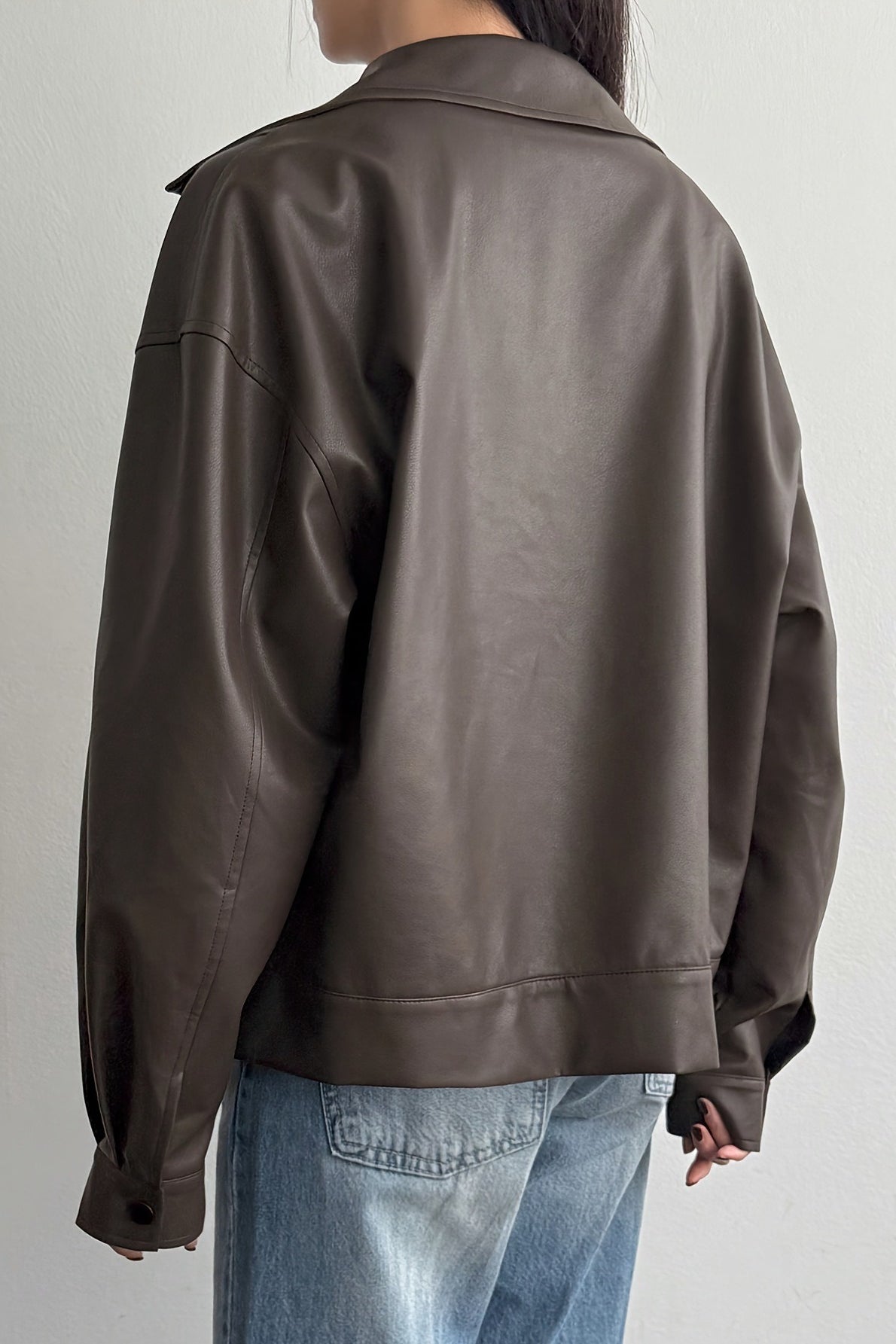 Relaxed Fit Motorcycle Style Jacket Secondary image
