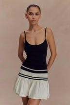 Sultry Color Block Slip Dress