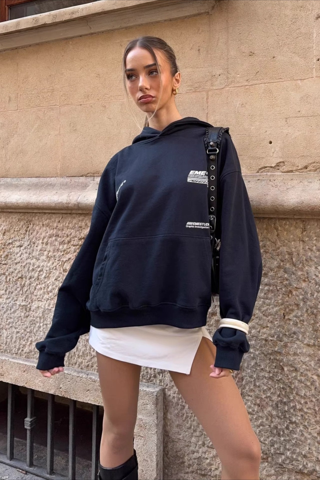 Street Style Letter Print Hoodie Main image