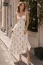 Printed Spaghetti Strap Floral Dress