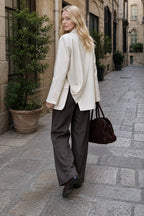 Split Back Relaxed Fit Blazer