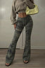 Camouflage Lace Up Flared Pants