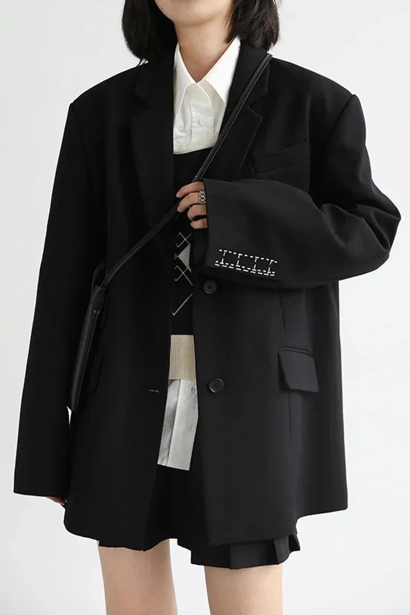 Loose Long Sleeve Office Blazer Main image