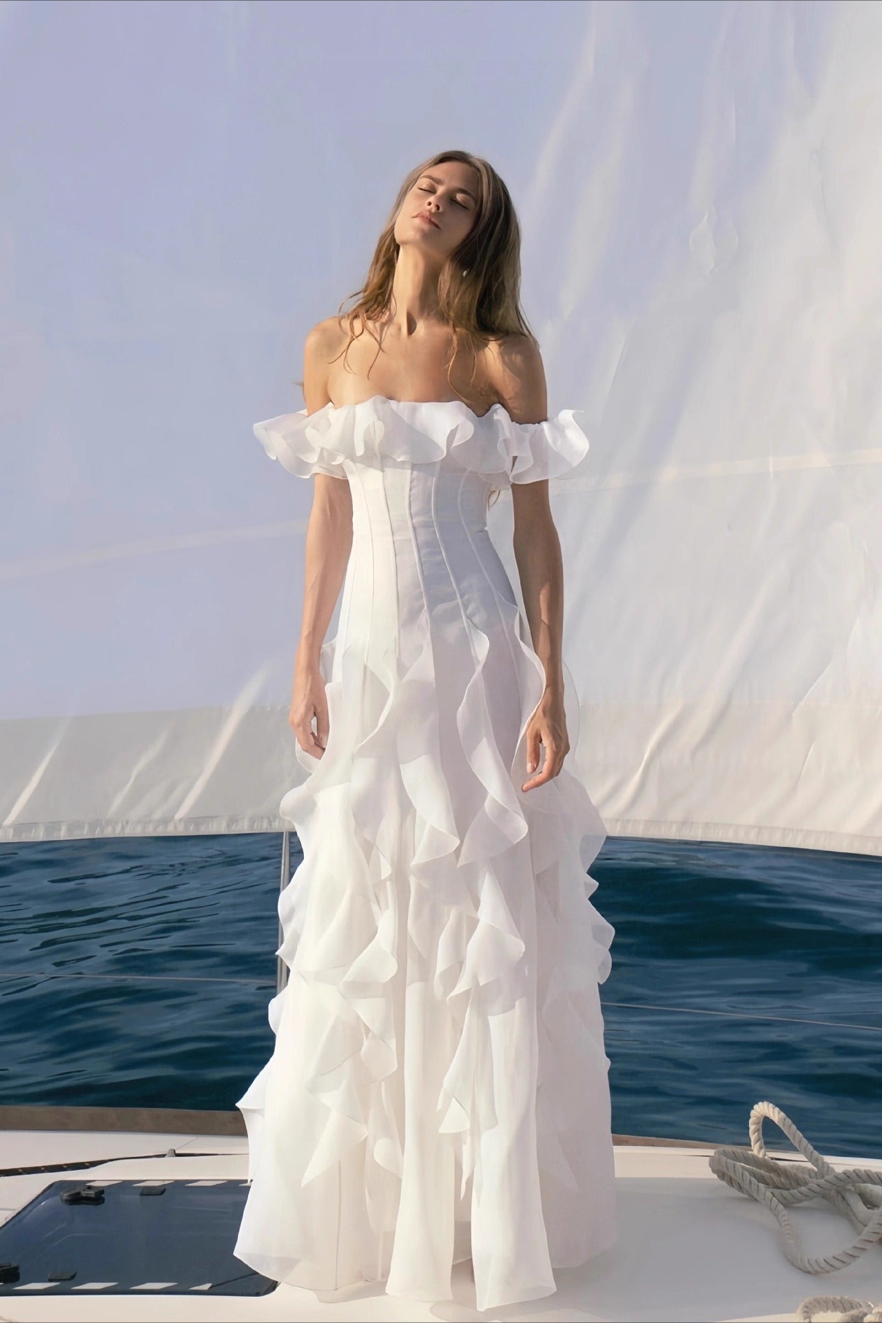 Elegant Party Off Shoulder Wedding Dress Main image