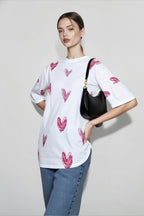 Streetwear Graphic Heart T-shirts