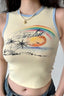 Vintage Bodycon Crop Tank Top