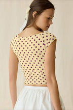 Fitted Boat Neck Slim Fit Crop Top