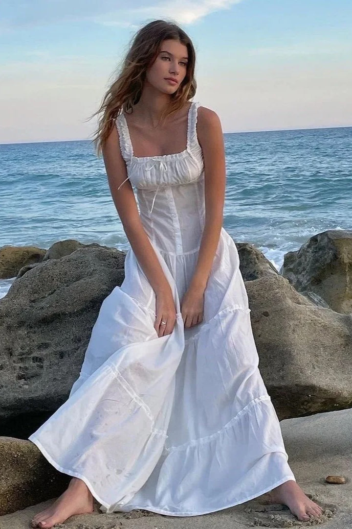 Beach Cotton Tank Maxi Dress Secondary image