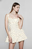 Polka Dot Square Neck Cami Mini Dress