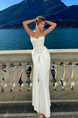 Flowing Strapless Sequin Birthday Dress