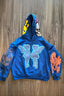 Skull Graphic Sleeve Print Pullover Hoodie