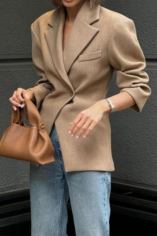 Solid Color Elevated Office Blazer Secondary image