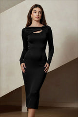 Elegant Backless Bodycon Work Dress