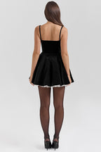 Low-Back V-Neck Party Dress