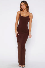 Beaded Backless Slip Birthday Dress