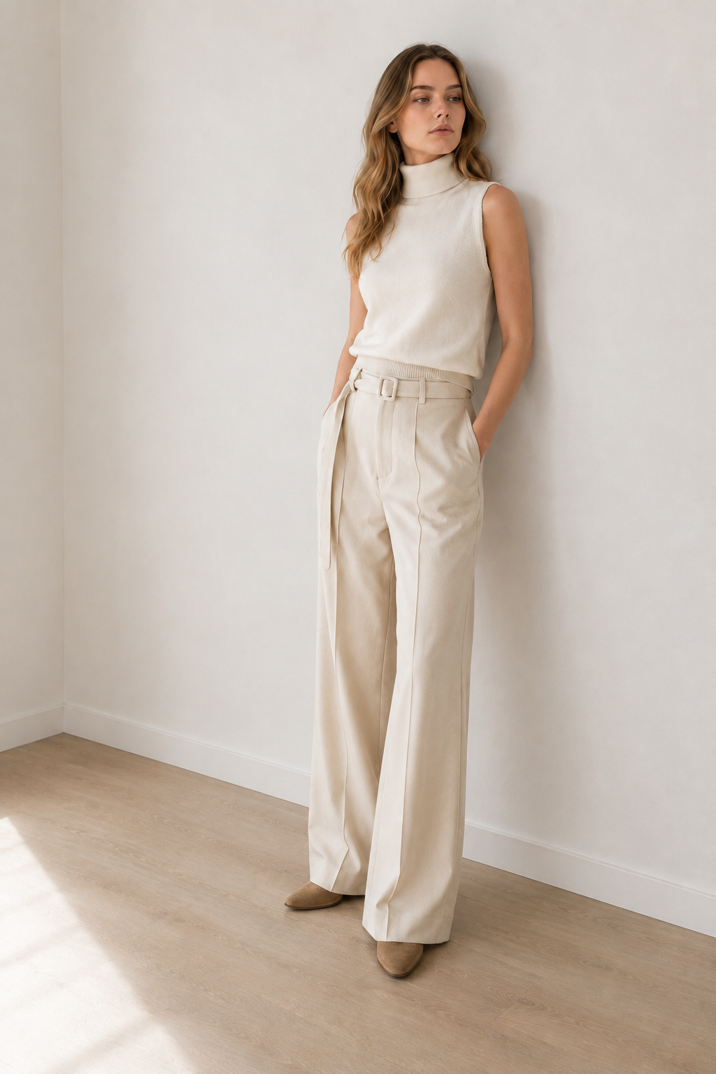 Slim Turtleneck Knit Top